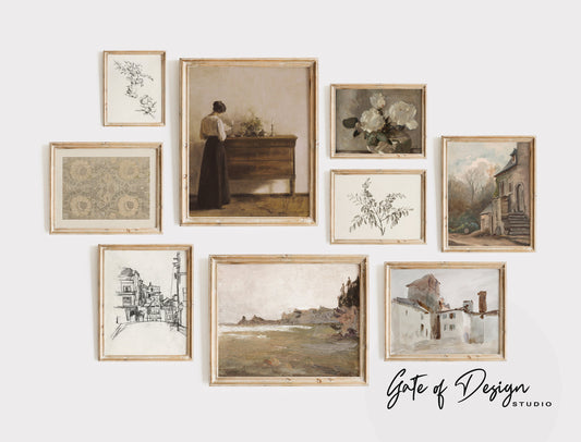 Classic Charm: European Sketches & Paintings